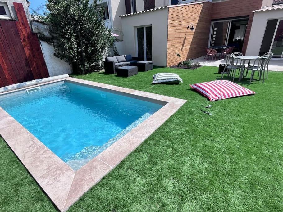 Maison Climatisee, Piscine, A 5 Minutes Des Grands Buffets Narbonne Buitenkant foto